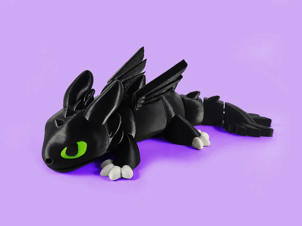 Skyforix articulated dragon night fury style cute flexi model premium toys solution for articulated dragon night fury style cute flexi model - View 2