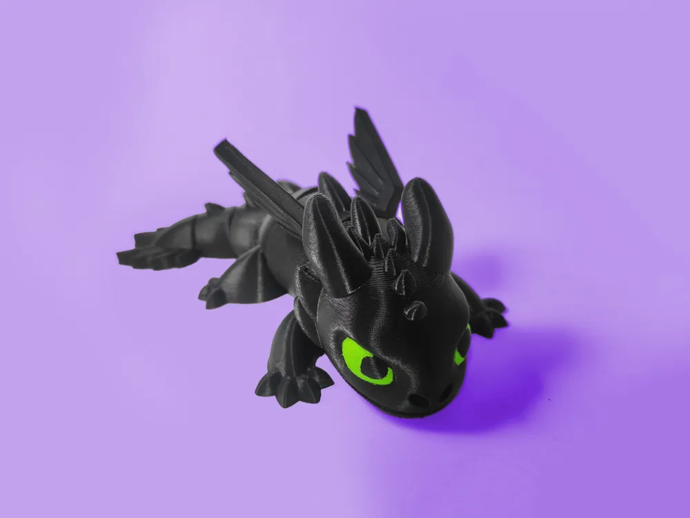 Skyforix articulated dragon night fury style cute flexi model premium toys solution for articulated dragon night fury style cute flexi model